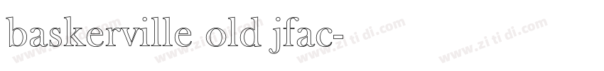 baskerville old jfac字体转换